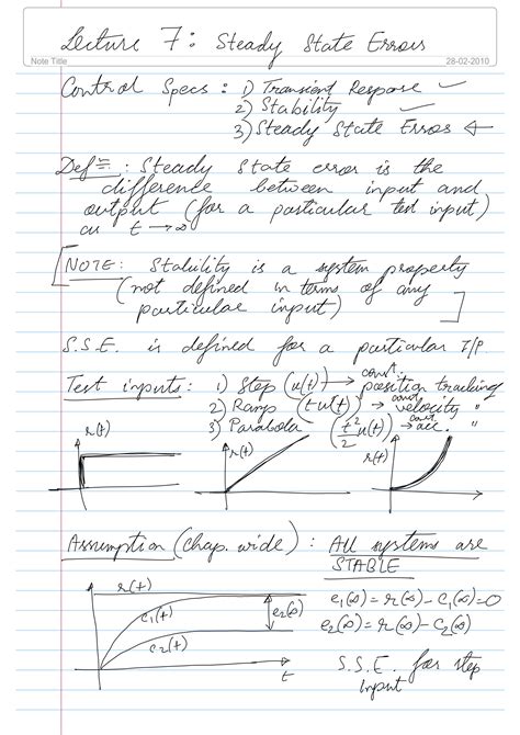 SOLUTION: What Is STEADY STATE ERRORS and How Does It Work? - Studypool