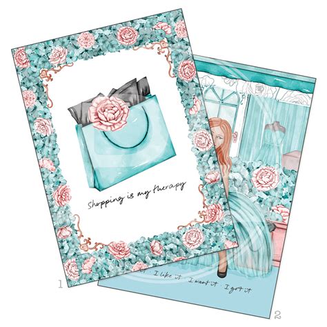 Shop til you Drop Printable Art Card