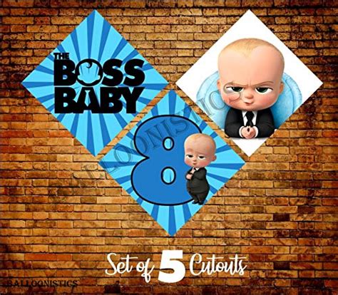 Balloonistics Boss Baby 8th Birthday Cardstock Cardboard Cut-Out for ...