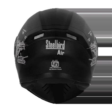 STEELBIRD Sba 21 Raptor Dashing Black Full Face Helmet – Sparkly Helmets
