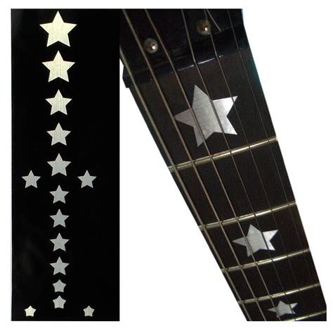 Fretboard Markers Inlay Sticker Decals for Guitar & Bass - Star ...