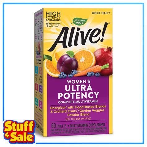 Nature's Way Alive! Once Daily Women's Ultra Potency Multivitamin 60 ...