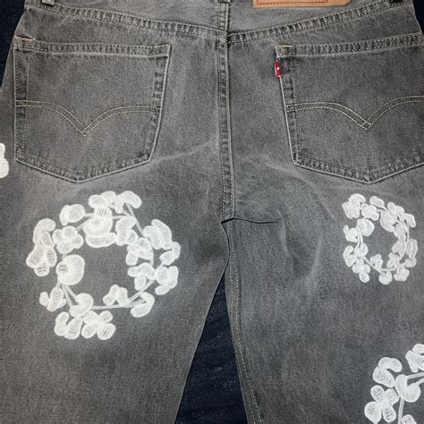 Denim Tears Jeans Grey W29/L30 Worn a few times... - Depop