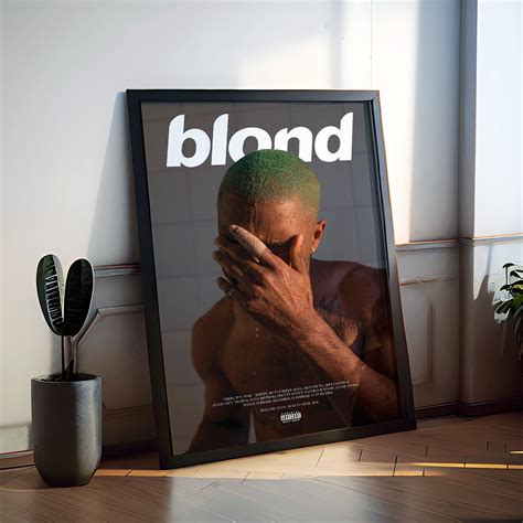 Blond Album Cover Poster Frank Ocean Wallpaper Digital Print Poster ...