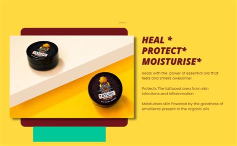 Tatloc Tattoo Healing Balm With Vitamin A and D, Natural Herbs and Oils ...