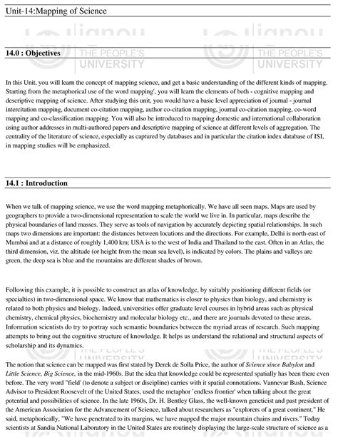 Unit-14 - Library and information Science - Unit-14:Mapping of Science ...