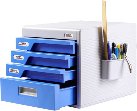 Locking Drawer Cabinet Desk Organizer - Home Office India | Ubuy