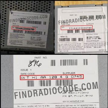 How to Find Radio Code 的图像结果