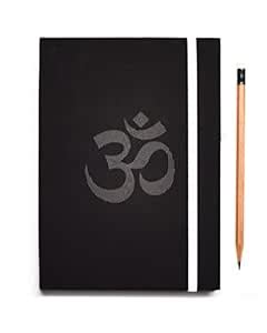 AGAMI STORES Om Vibes A5 Journal | Black - Dot Grid : Amazon.in: Office ...