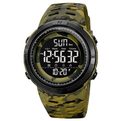 Buy V2A Military Camouflage Green Digital Watch for Men and Boys Sports ...