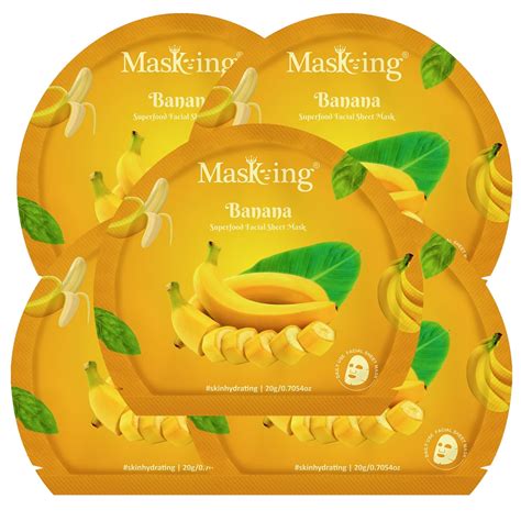 Buy Masking Superfood Banana Facial Sheet Mask | Hydrating, Brightening ...