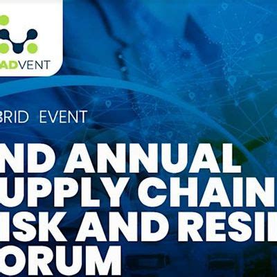 2nd Annual Supply Chain Risk and Resilience Forum, Amsterdam, 9 October ...