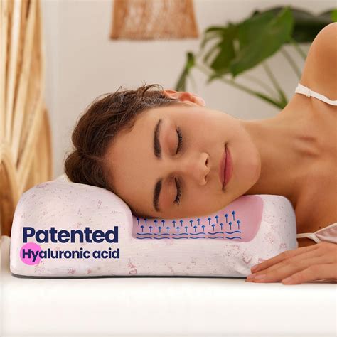 Amazon.com: shine pillow Memory Foam Beauty Pillow with Hyaluronic Acid ...