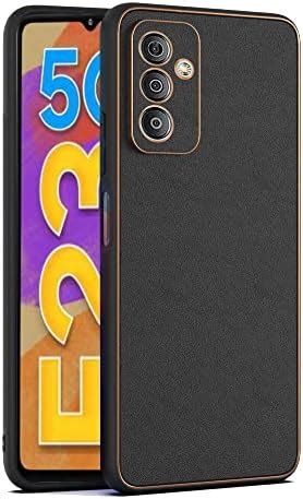 Pikkme Samsung Galaxy F23 5G Back Cover | Gold Electroplating Leather ...