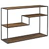 JGS Solid Wooden and Iron Frame Console Table with Shelf Storage for ...
