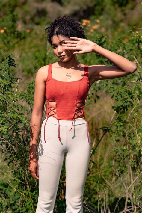 Buy Sustainable Bianca Top - Cotton Knit Crop Top | Rustic Orange on ...