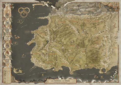 Wheel Of Time Map High Resolution Stunningly Detailed "Wheel Of Time"