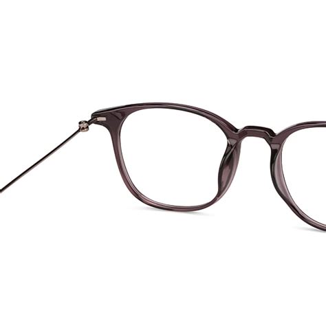 Transparent Purple Gunmetal Purple Full Rim Round Lenskart Air fusion ...