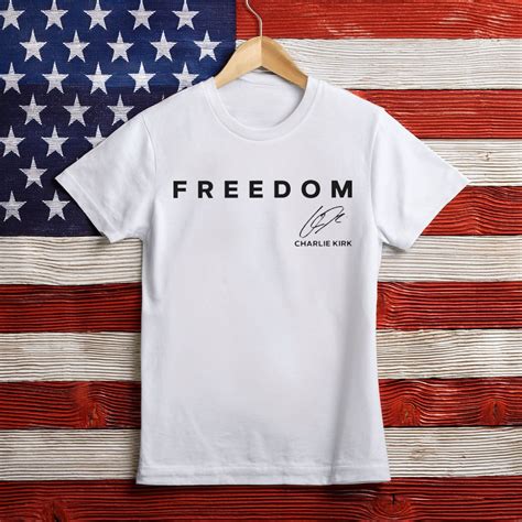 Charlie Kirk Freedom Signature Shirts