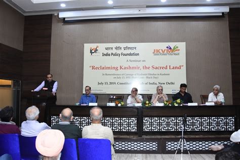 Seminar on Reclaiming Kashmir, the Sacred Land on July 13, 2019 at ...