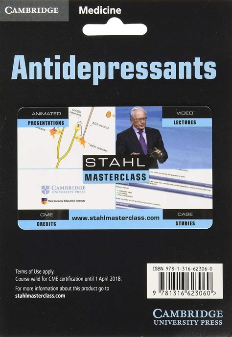 Buy The Stahl Neuropsychopharmacology Masterclass: Antidepressants ...