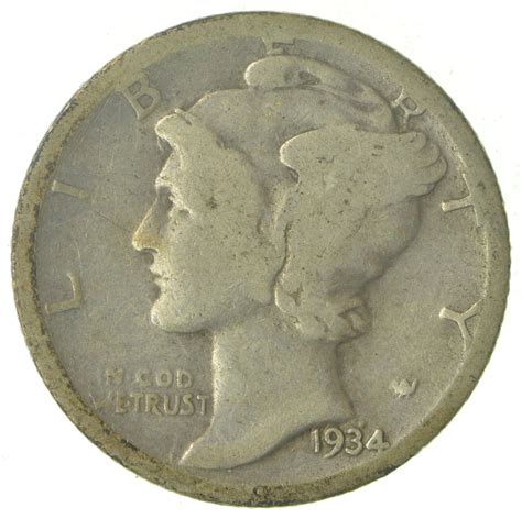 Over 70 Years Old United States Mercury Head Dime - 1934 | Property Room