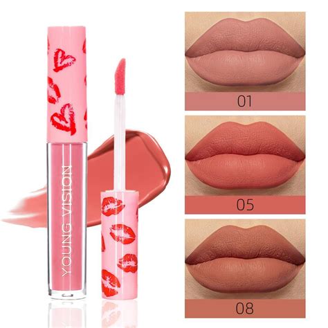 12 Colors Single Sexy Red Lip Matte Lip Gloss Single Not Easy to Take ...