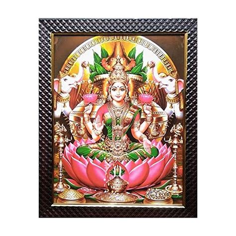 Lalitha Photo Frame Works Goddess Dhanalakshmi Religious Photo Frame ...