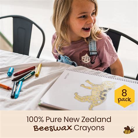 Buy Honeysticks Natural Beeswax Crayons - Classic Crayon Size and Shape ...