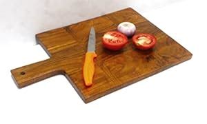 Buy MANDAWA Crafts Acacia Wood Cutting Board, for Meat, Cheese, Bread ...