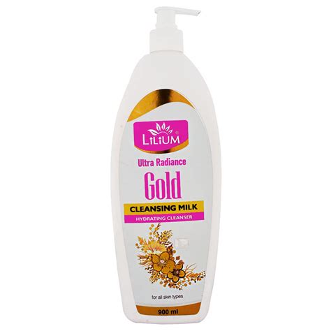 Buy Lilium Herbal Gold Cleansing Milk (900 ml), Ultra Radiant, Glowing ...