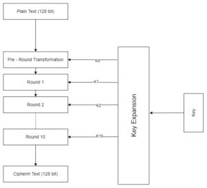 Image result for AES Algorithm Python