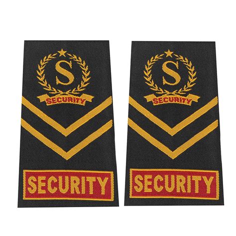 Quality Fab Security Guard Shoulder Flap 2 Pairs Multicolour : Amazon ...