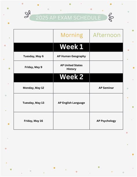 Ap Examination Schedule