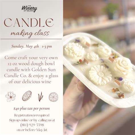 Candle Making Class - Wilcox - The Winery at Wilcox