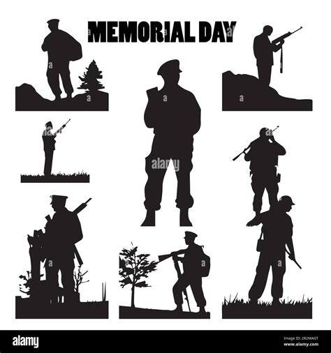 Fallen Soldier Silhouette Vector