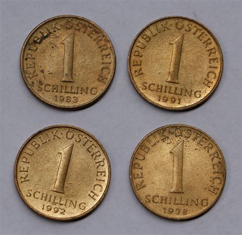 LOT 1 Schilling Republik Osterreich Austria 4 Coins | eBay