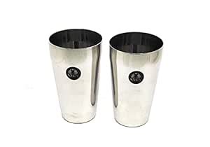 Buy Nyra® Stainless Steel Jumbo Plain Lassi Glass- 650 ML Each Premium ...