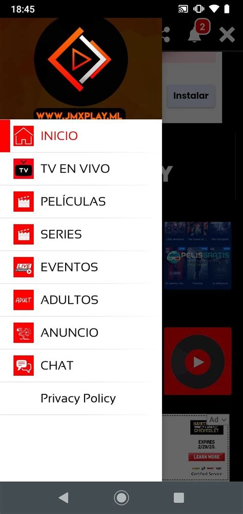 Descargar JMX TV 1.1 APK Gratis para Android