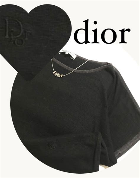 3015 dior tops ディオール トップス 半袖 ブラック 半袖 夏服 レディース ウィメン ヴィンテージ ユーズド 古着 ...