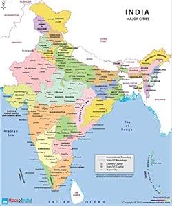 Maps Of India Latest India Map with Capitals and 2020 Edition Major ...