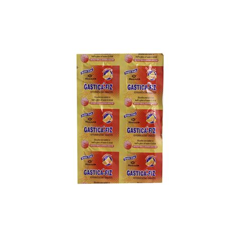 Gastica-Fiz Sugar Free Orange Effervescent Tablet 6's Price, Uses, Side ...
