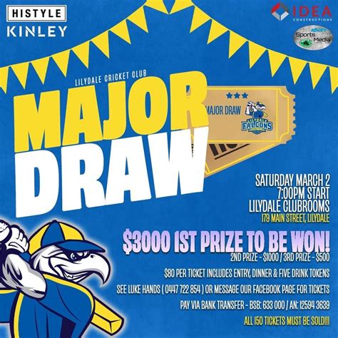 Major Draw, Lilydale Cricket Club, Mooroolbark, 2 March to 3 March ...