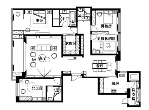 对称两套房子打通设计,买同楼层两套房打通图,两套房打通户型图(第12页)_大山谷图库