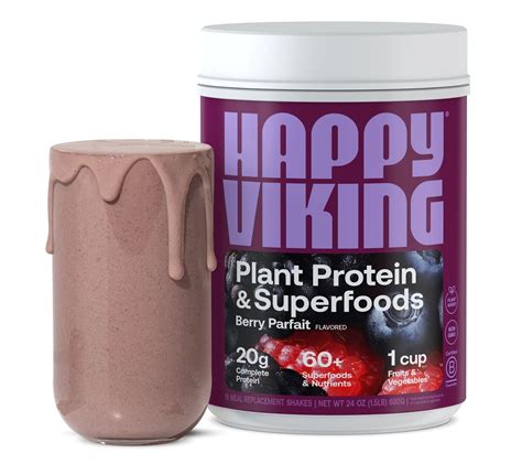 Happy Viking Plant Protein Superfood Meal Powder 15 Servings - QVC.com