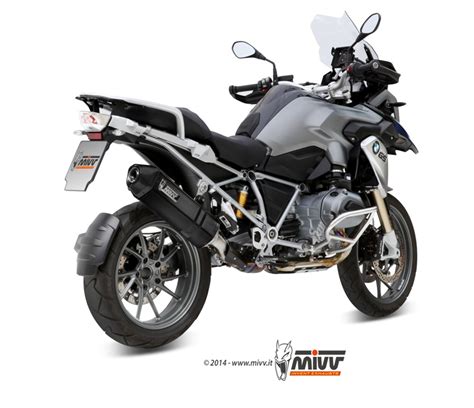 MIVV Steel Black Slip On Oval Exhaust For BMW R 1200 GS / Adventure ...