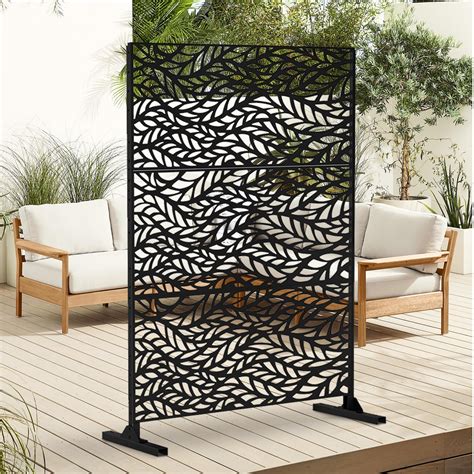 Snapklik.com : Dolonm 6.3 FT Decorative Fences, Metal Privacy Screen ...