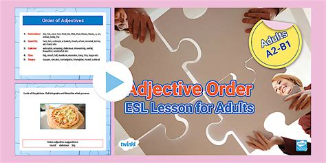 ESL Adjective Order [Adults, A2-B1]