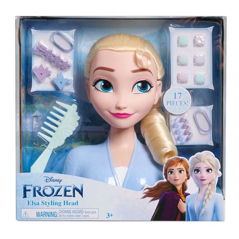 Brandclub - Disney Frozen 2 Elsa Styling Head, 17-Pieces Include Wear ...