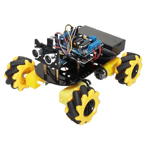 Probots Mini RC 4 Mecanum Wheel Drive Robot Car Chassis Kit UNASSEMBLED ...